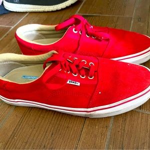 Mens red Vans